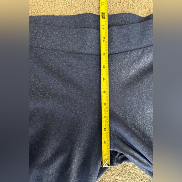 Torrid Cropped Metallic Stretch Leggings Blue Size 2 (2x) - Picture 7 of 8